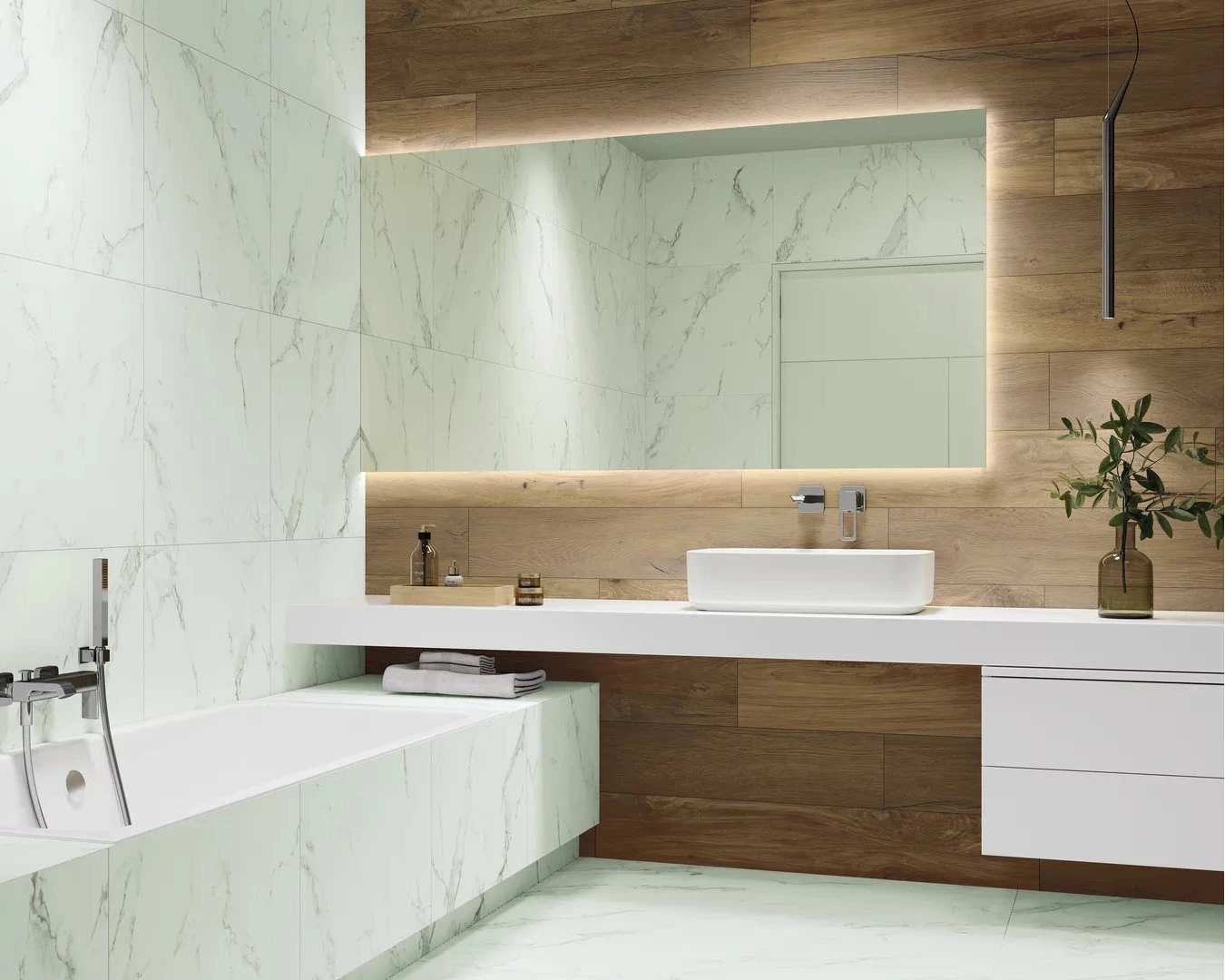 SPACEWOOD GOLD 19,8x119x8x0,8 cm