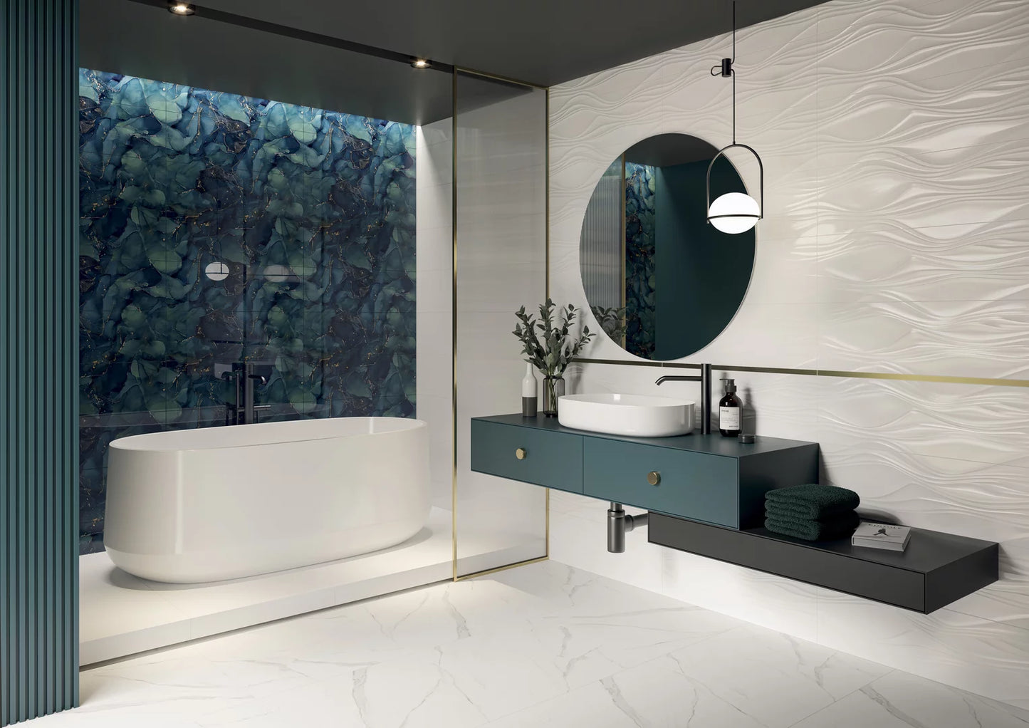 NEVEL BIANCO GLANZ 29,8x89,8x0,9 cm